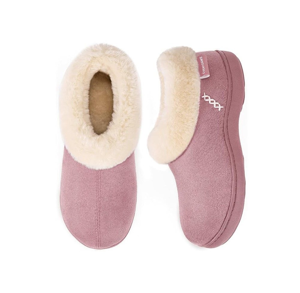 Damenhausschuhe Mit Plüsch Gefüttert Flauschige Pantoffeln 38/39 Plüsch Hausschuhe von OTTO