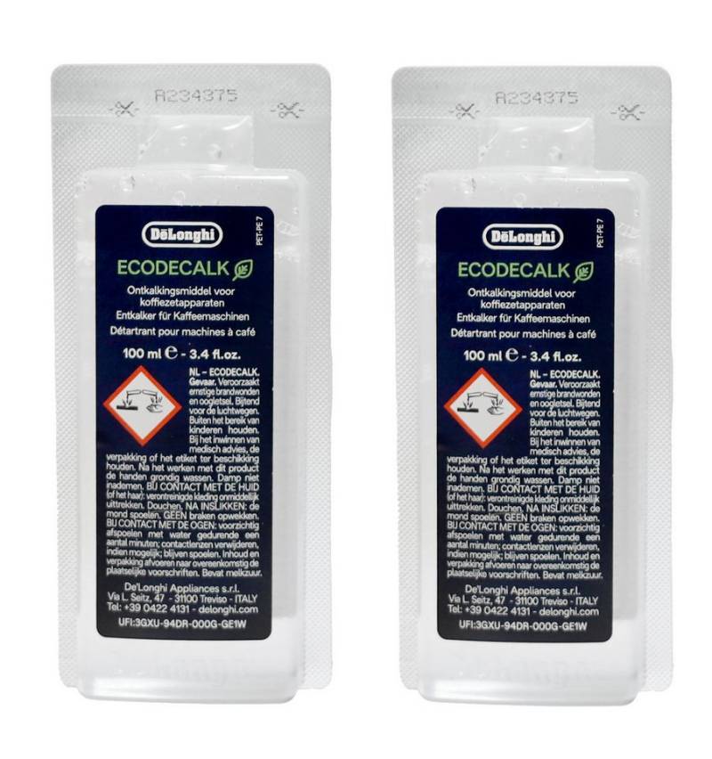 DeLonghi AS00006556,DLSC200 2x 100ml. Flüssigentkalker für Kaffeevolla Pflegeset von OTTO