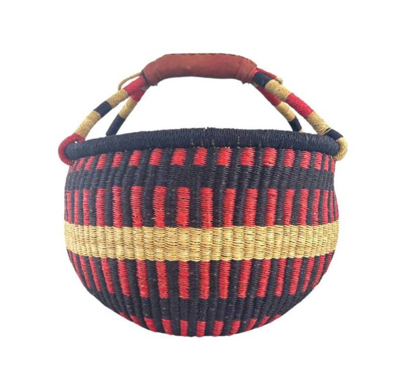 Einkaufskorb Bolga Korb - Obuasi - Rund, Kunstvoll geflochtene Bolga Körbe – Charakterstücke voller Tradition von OTTO
