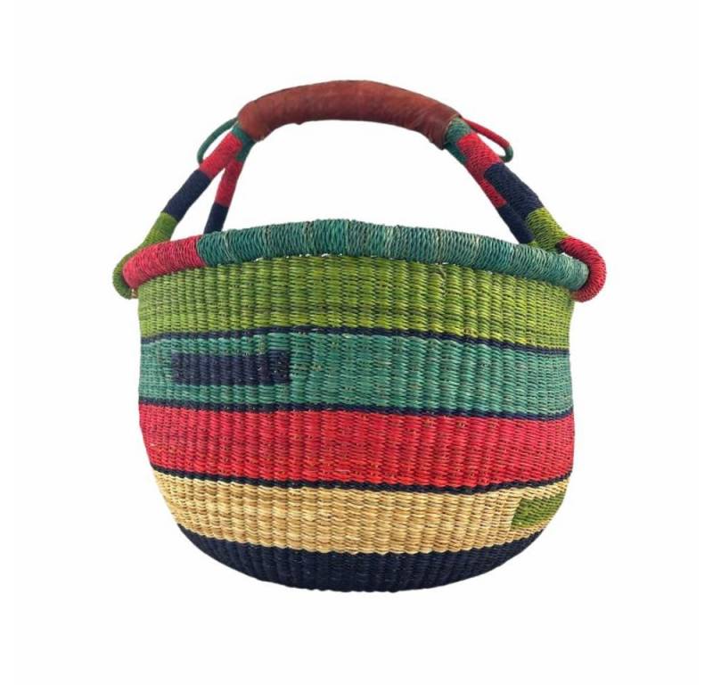 Einkaufskorb Bolga Korb - Techiman - Rund, Kunstvoll geflochtene Bolga Körbe – Charakterstücke voller Tradition von OTTO