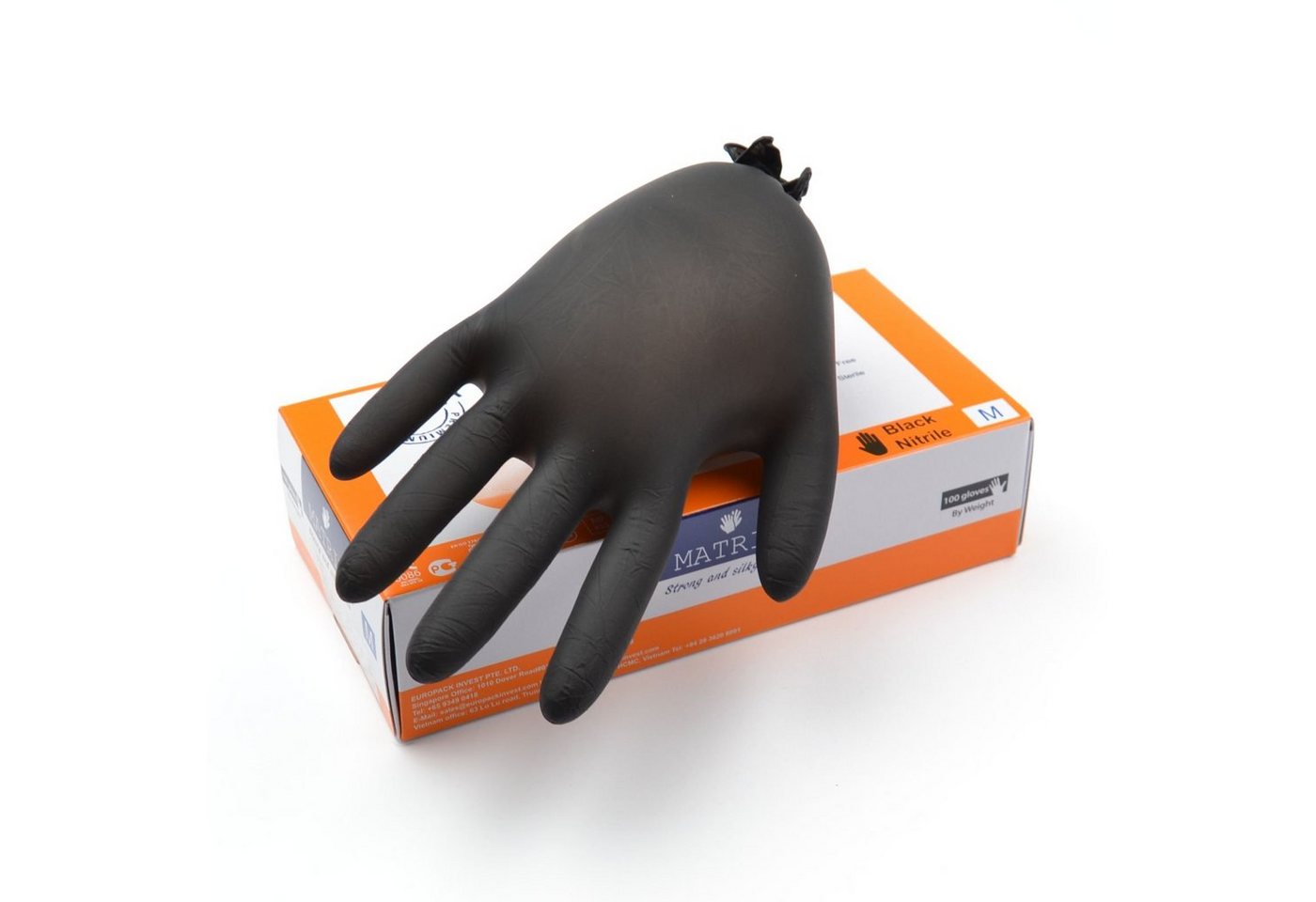 Einweghandschuhe 100-1000 Stück Nitril Handschuhe (Größe L), schwarz, puderfrei 100% Nitril Einmalhandschuhe Nitrilhandschuhe von OTTO