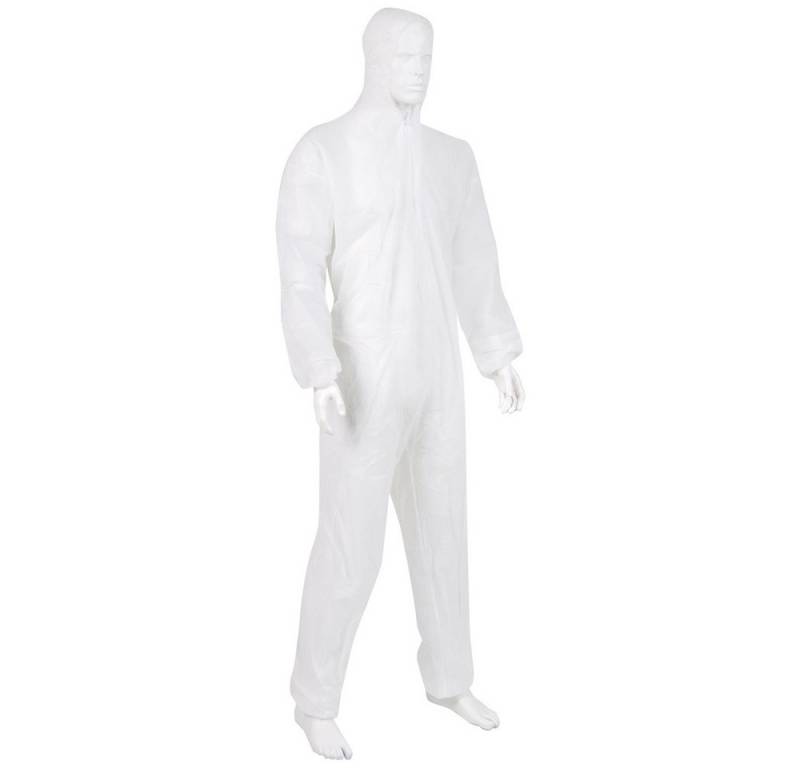 Einweghandschuhe 1005176 Einmal-Schutzoverall EXTRAGROß XXL Kleider-Größe: XXL Wei von OTTO