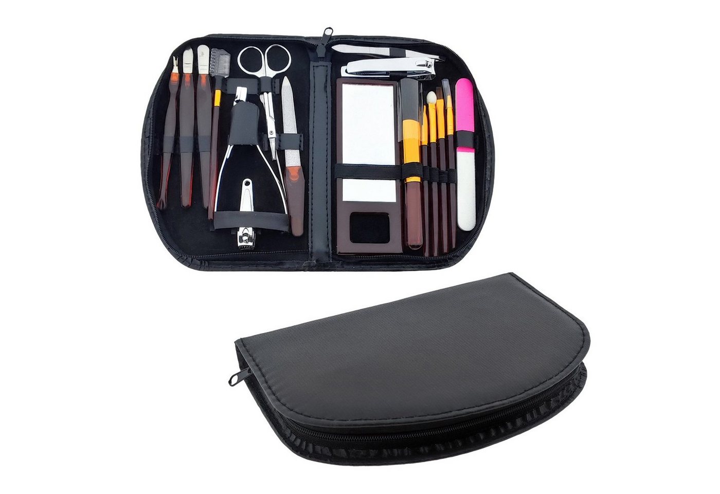 Elina Med Maniküre-Etui Manikürset 18 teilig im Etui, 18 tlg., Maniküre Pediküre Make Up Set Etui 18-tlg. Nagelpflege Nagelfeile von Elina Med