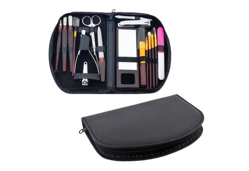 Elina Med Maniküre-Etui Manikürset 18 teilig im Etui, 18 tlg., Maniküre Pediküre Make Up Set Etui 18-tlg. Nagelpflege Nagelfeile von Elina Med