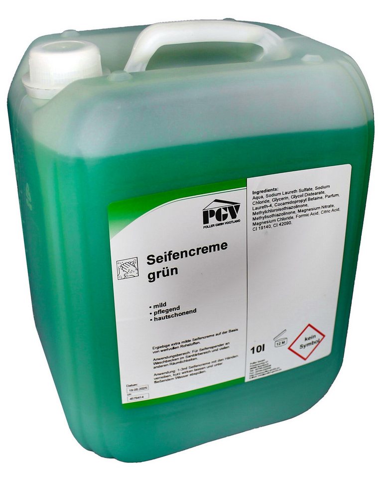 Flüssigseife Seifencreme GRÜN, 10 Liter, verschiedene Mengen, 1-tlg. von OTTO