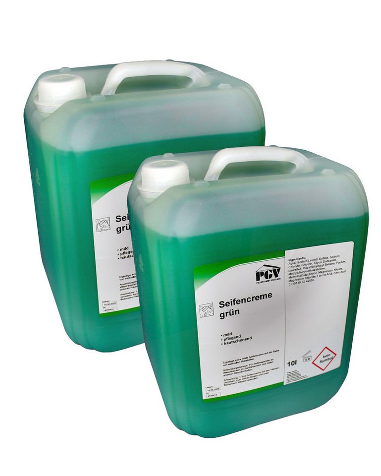 Flüssigseife Seifencreme GRÜN, 10 Liter, verschiedene Mengen, 2-tlg. von OTTO