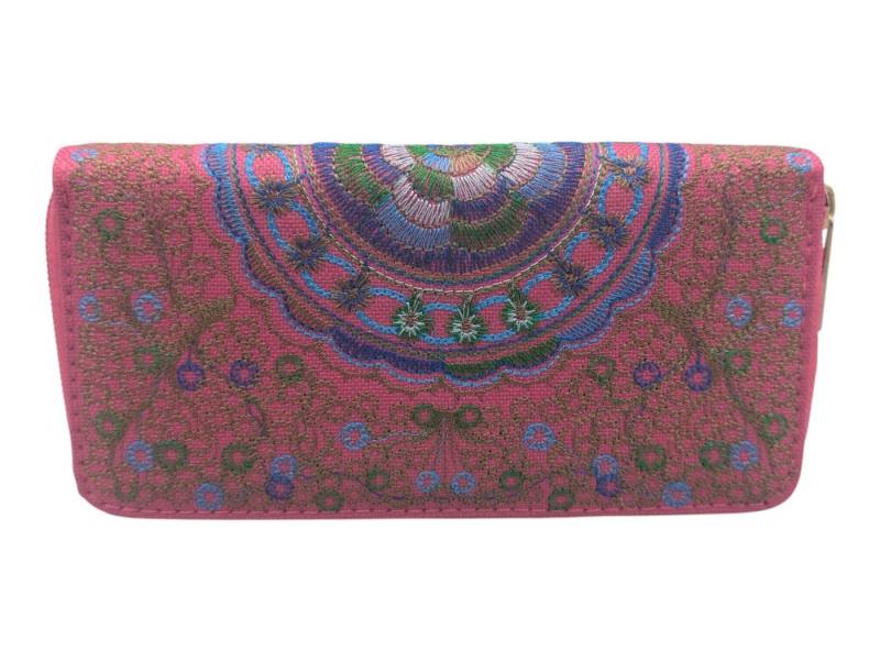 Geldbörse Blumen Mandala aufwendig Bestickter Geldbeutel Eleganz in drei Farben von OTTO