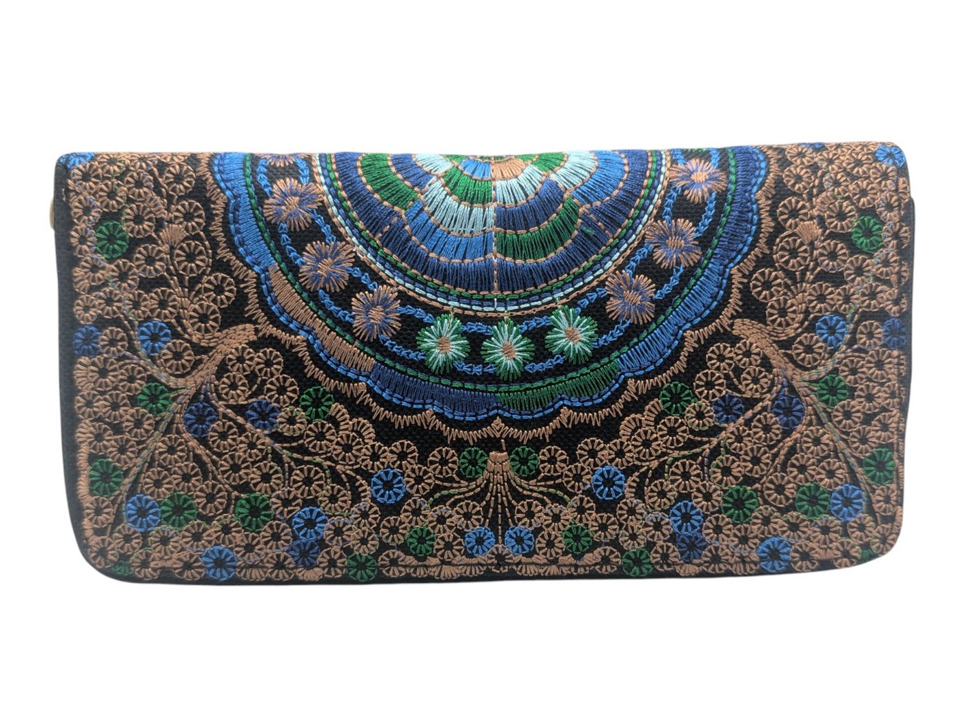 Geldbörse Blumen Mandala aufwendig Bestickter Geldbeutel Eleganz in drei Farben von OTTO