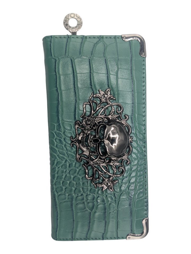 Geldbörse Edler Damen-Geldbeutel mit Totenkopf-Emblem – Luxus trifft auf Rock-Ch von OTTO