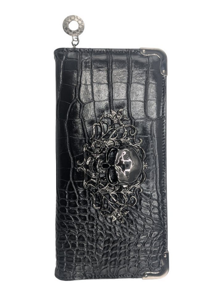 Geldbörse Edler Damen-Geldbeutel mit Totenkopf-Emblem – Luxus trifft auf Rock-Ch von OTTO