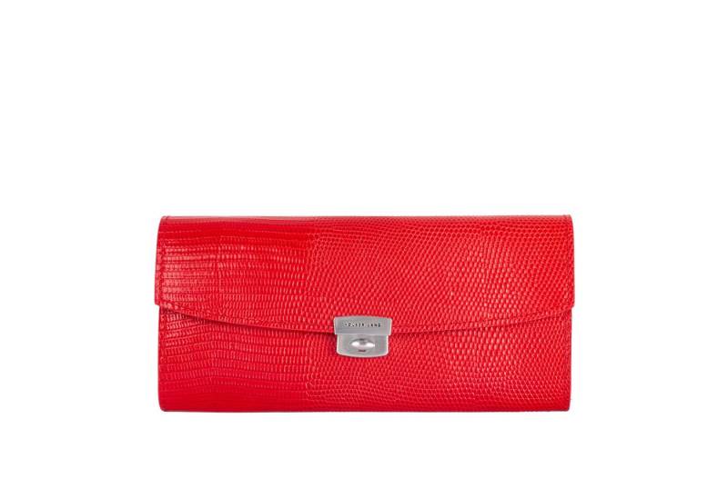 VOLKER LANG Kellnerbörse LIRA - Luxuriöses und geräumiges Damen Portemonnaie mit Schloss aus von VOLKER LANG