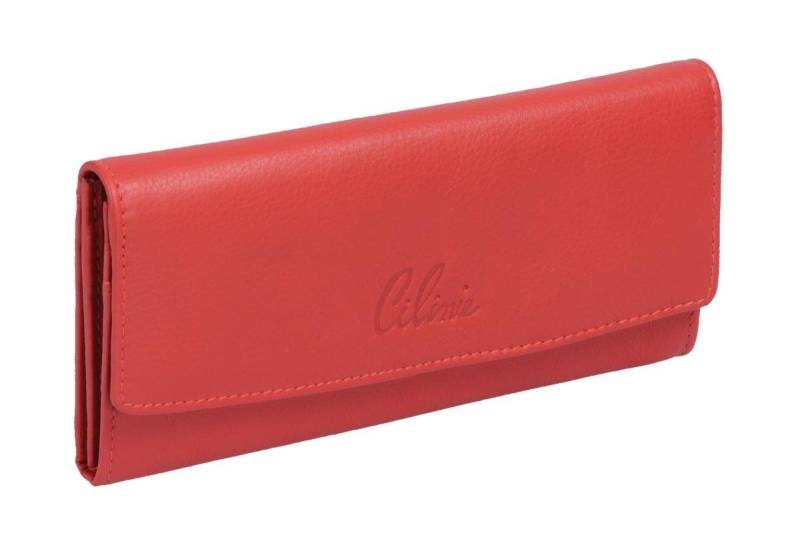 GlücksNugget Geldbörse Leder Damenbörse CILINIE, rot von Glücksnugget