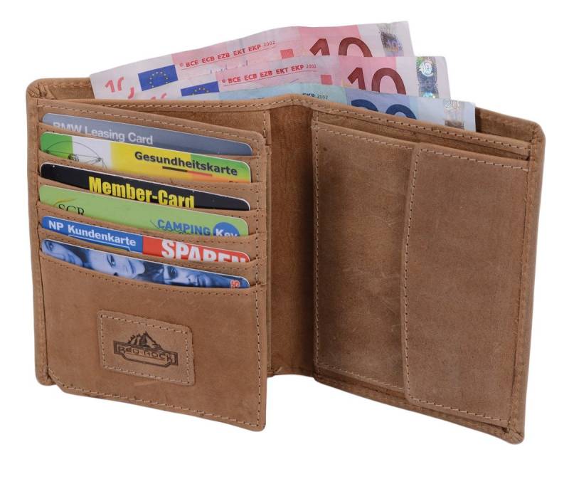 GlücksNugget Geldbörse SN Kombibörse HUNTER, hellbraun von GlücksNugget