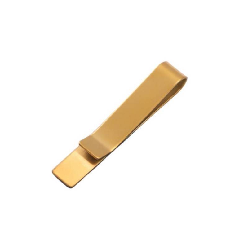 Geldscheinklammer Krawattenklammer klassisch aus Edelstahl - Gold (1-tlg), Krawattenclip von OTTO