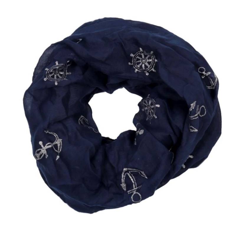 Goodman Design Loop Maritimer Loop-Schal mit Anker-Motiv, Perfekt für Frauen und Männer mit Vorliebe für nautische Mode. von Goodman Design