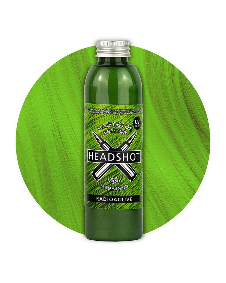 Haartönung Headshot Haartönung vegane Haarfarbe Radioactive UV Activ (150 ml), Packung, Chemikalien von OTTO