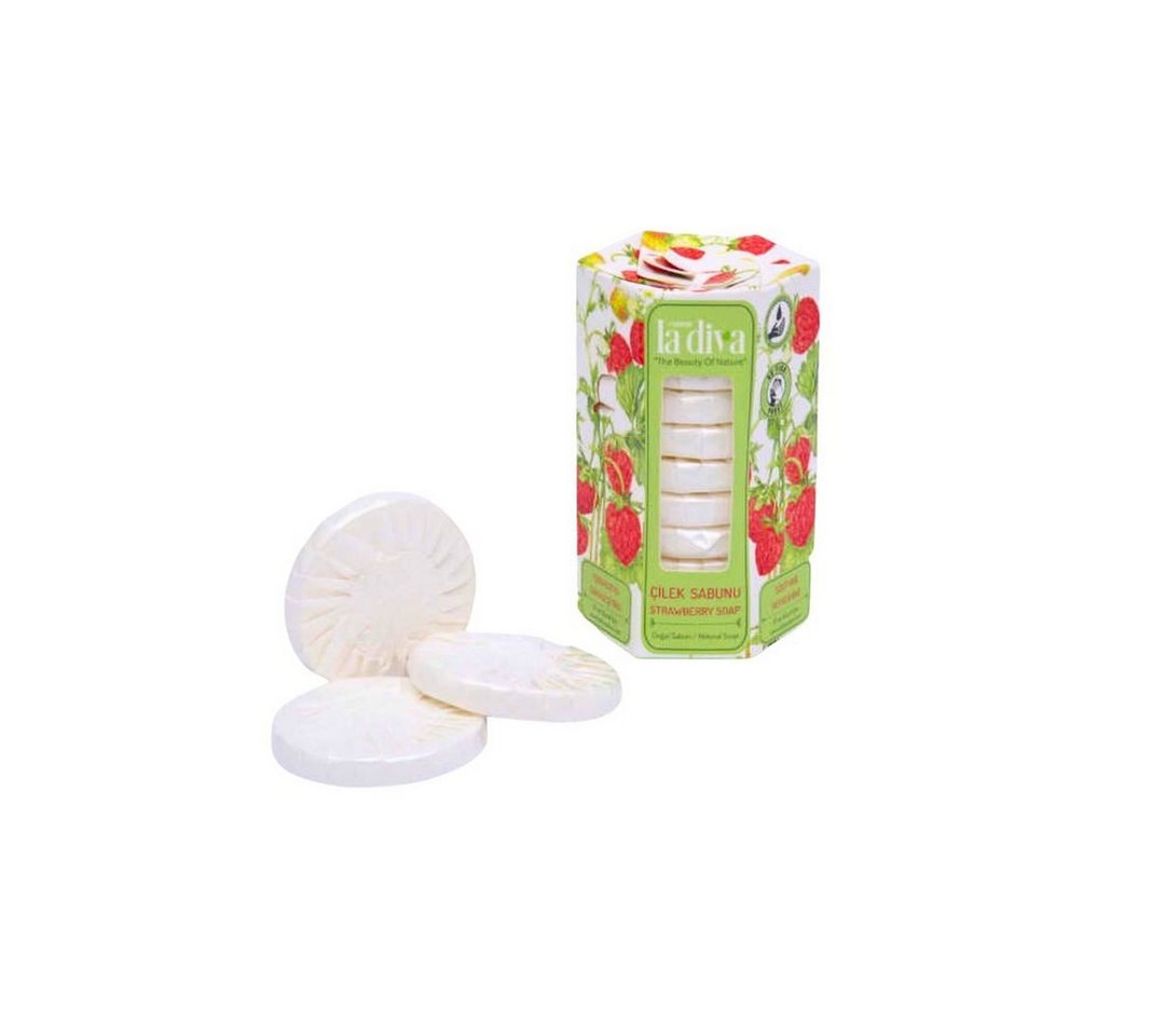Handseife Hotelseife rund einzeln verpackt 10x15 g Mini Seife Erdbeere, 10-tlg., handlich & duftend, einzeln verpackt Handseife Hotelseife rund einzeln verpackt 10x15 g Mini Seife Erdbeere, 10-tlg., handlich & duftend, einzeln verpackt von OTTO