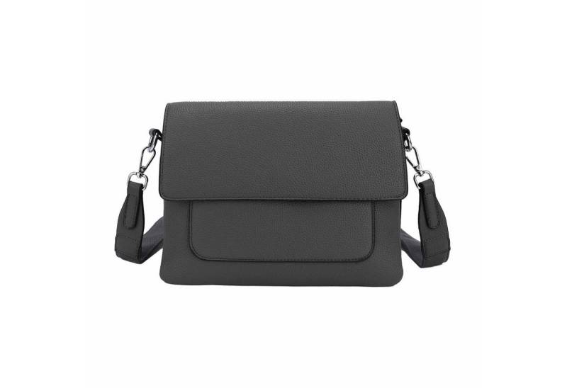 ITALYSHOP24 Schultertasche Damen Crossbody Bodybag Umhängetasche Messenger Brusttasche Crossover (Spar-Set Clutch, Tasche mit einem breitem Muster Stoffgurt/Umhängeband, Leder Optik), Handtasche Shopper Freizeit Damentasche Reise Leder Optik von ITALYSHOP24