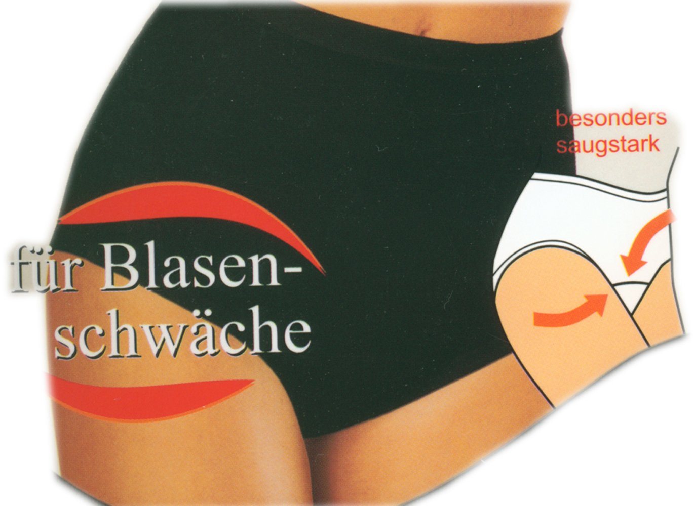 Inkontinenzslip Damenslip Taillenslip mit Hygieneeinlage Lieferbare schwarz (1-St) von OTTO