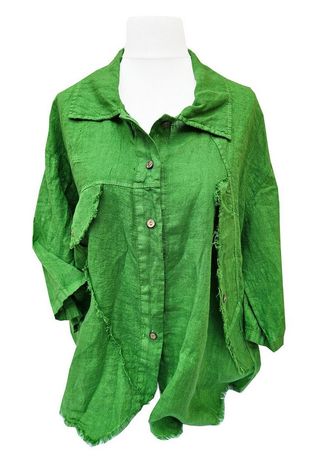 Klassische Bluse SAISON Leinenbluse Sommer Blusenjacke Hemd von OTTO