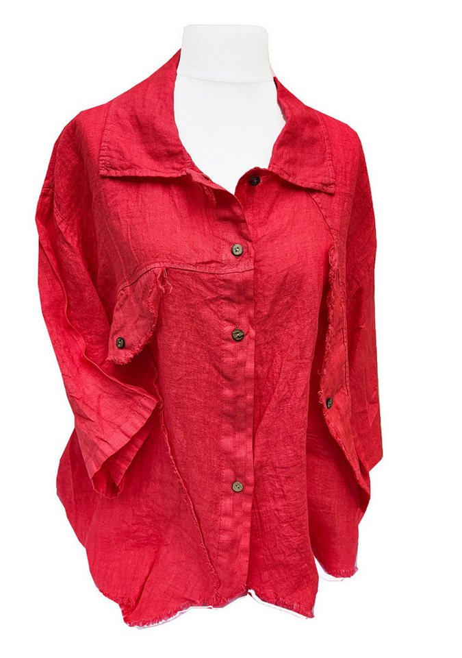 Hemdbluse SAISON Leinenbluse 44/46 Blusenjacke Sommer Bluse von OTTO