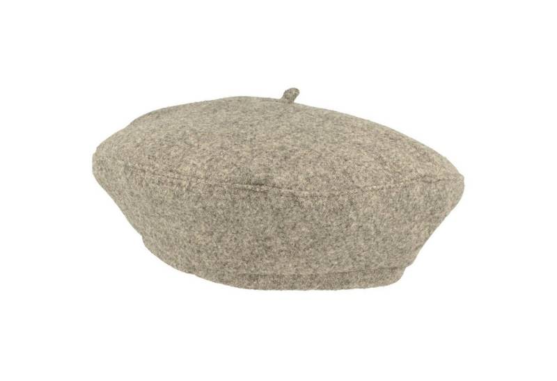 MtM Baskenmütze uni Loden aus 100% Wolle mit Baumwoll-Futter von MtM