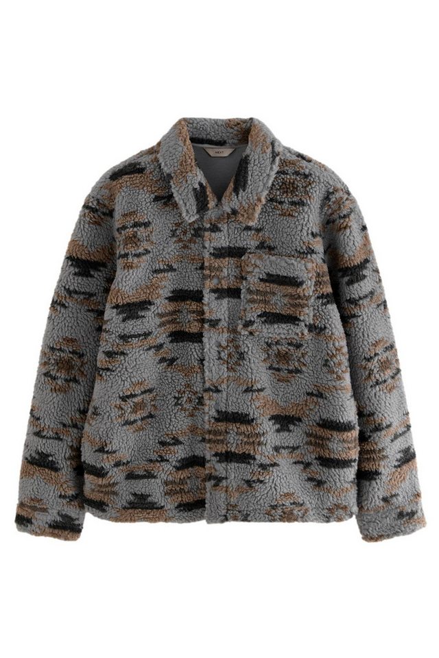 Next Fleecejacke Fleece-Hemdjacke mit Print (1-St) von Next