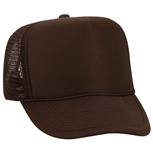 OTTO Polyester-Schaumstoff vorne 5 Paneele hohe Krone Netzrücken Trucker Hut, braun, Einheitsgröße von OTTO
