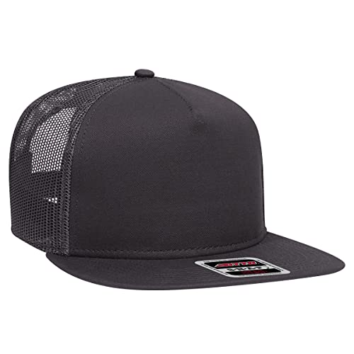 Otto Snapback-Hut mit rundem und flachem Visier, mit 5 Paneelen, Netzrücken, Trucker - Grau - Einheitsgröße von OTTO