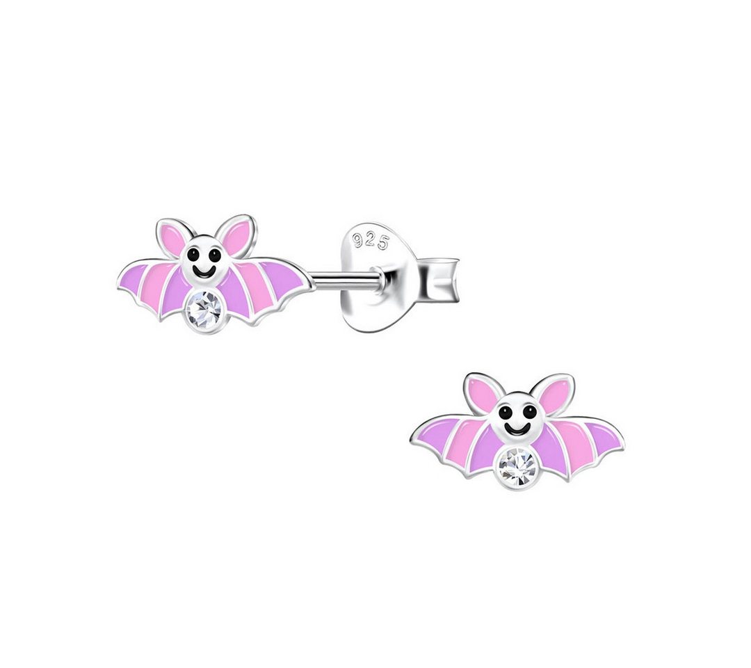 Order & Smile Schmuck Paar Ohrstecker Kinder Ohrstecker Fledermaus: Halloween Ohrringe Silber 925 von Order & Smile Schmuck