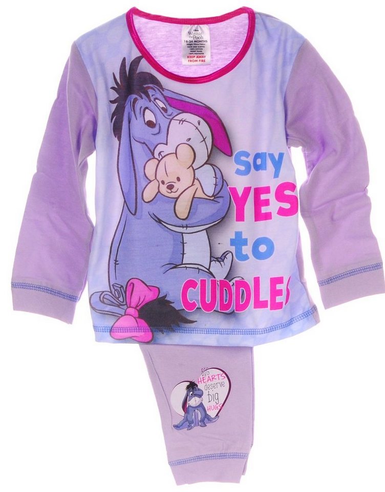 Pyjama Schlafanzug für Kinder Hose Langarmshirt 86 92 98 104 110 116 von OTTO
