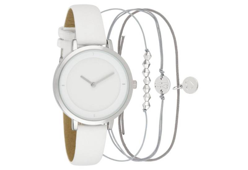 Quarzuhr Damen Armbanduhr & Schmuckarmband, mit Schmuck-Set Analog Metall Quarzuhrwerk 36 mm Weiblich 14 mm von OTTO