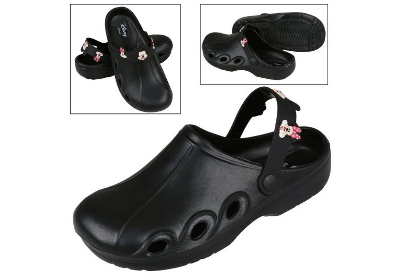 Sarcia.eu Minnie Mickey Mouse Disney Damen Crocks, schwarz 38 EU / 5 UK Badepantolette von Sarcia.eu