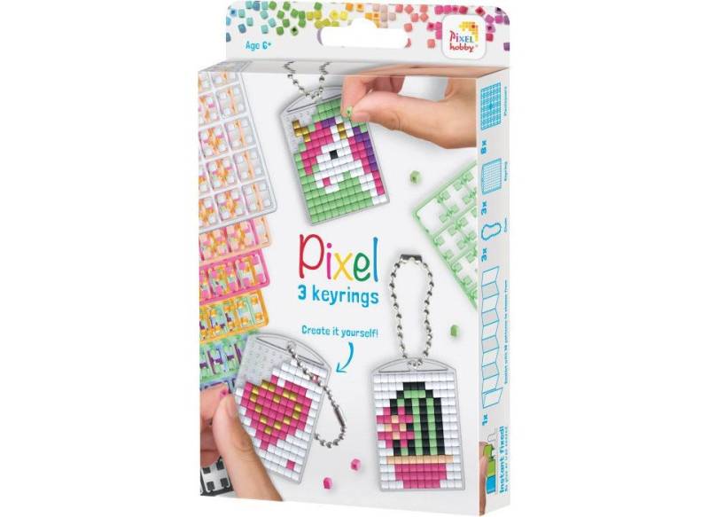 Schlüsselanhänger Pixel Medaillon Set Mädchen von OTTO