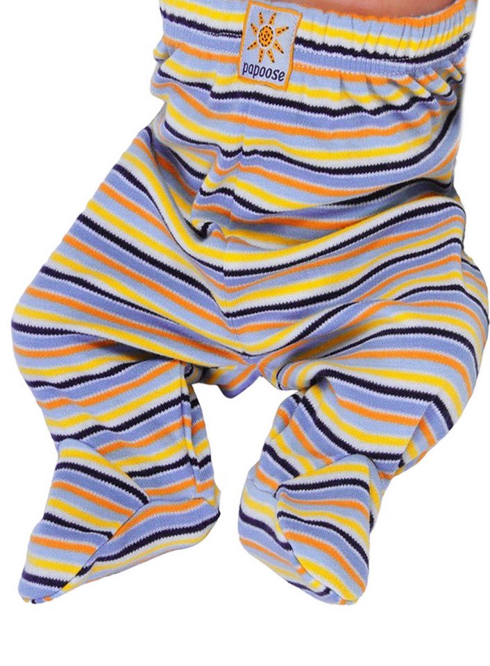 Schlupfhose Baby Hose mit Füßchen gestreift Erstlingshose für Neugeborene 50 56 von OTTO