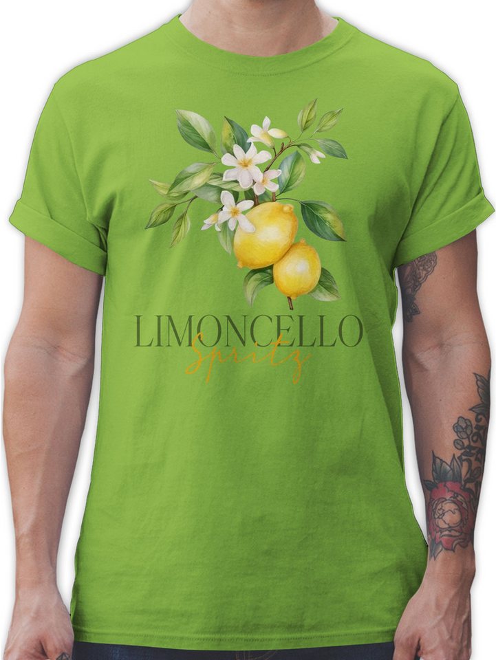 Shirtracer T-Shirt Limoncello Spritz, Italien-Fans, Italienischer Likör, Zitronenlikör Party & Alkohol Herren von Shirtracer