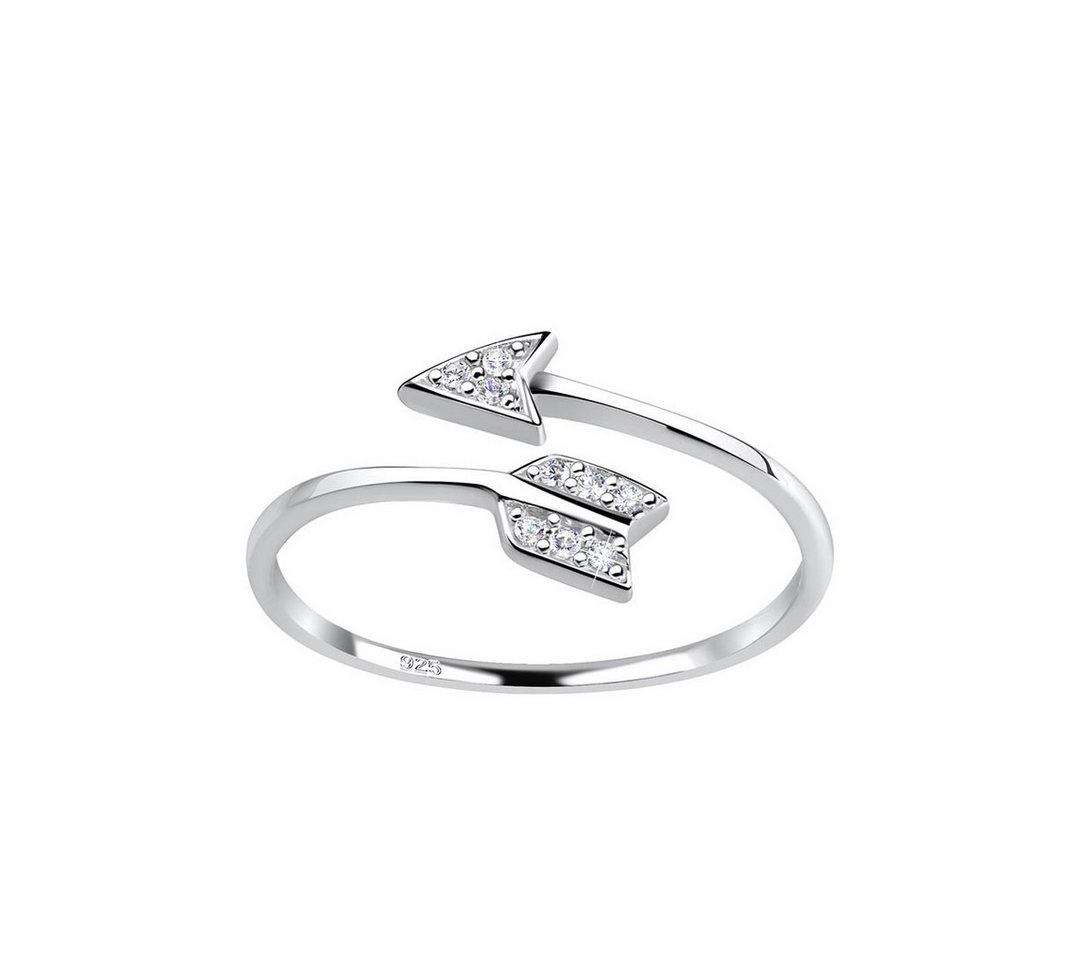 Order & Smile Schmuck Silberring Ring „Liebespfeil“: Offener Ring Silber 925 von Order & Smile Schmuck