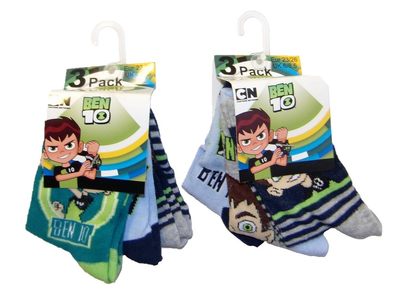 Socken Ben 10 Socken für Kinder 23/26 (6er Pack) (Ben 10 Socken für Kinder 23/26 (6er Pack) von OTTO