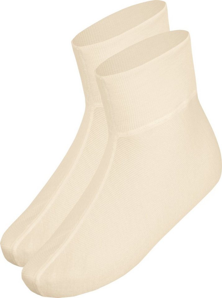 Socken Bettschuhe 1 Paar Wolle/Seide Uni von OTTO