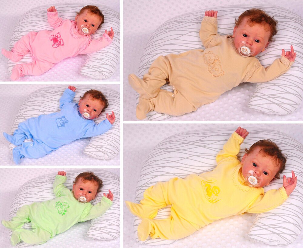 Strampler Baby Strampler und Hemdchen Set 2Tlg 50 56 62 68 74 aus reiner Baumwolle, sehr leicht, dünn, sommerlich, weich von OTTO