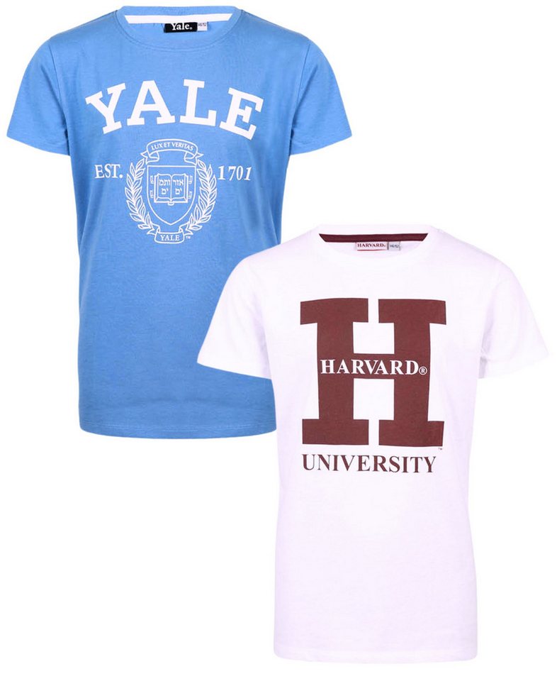 T-Shirt Harvard & Yale (2-tlg) 2er Pack Jungen Kurzarmshirt 134 - 164 cm von OTTO