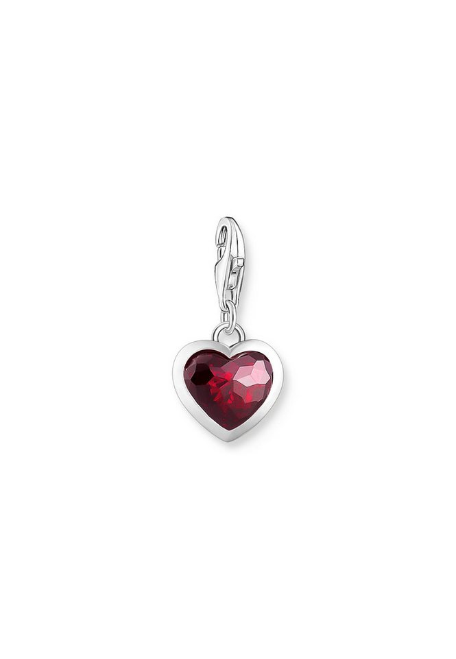 THOMAS SABO Kette mit Anhänger Charm-Anhänger Rotes Steinherz (Set) von OTTO