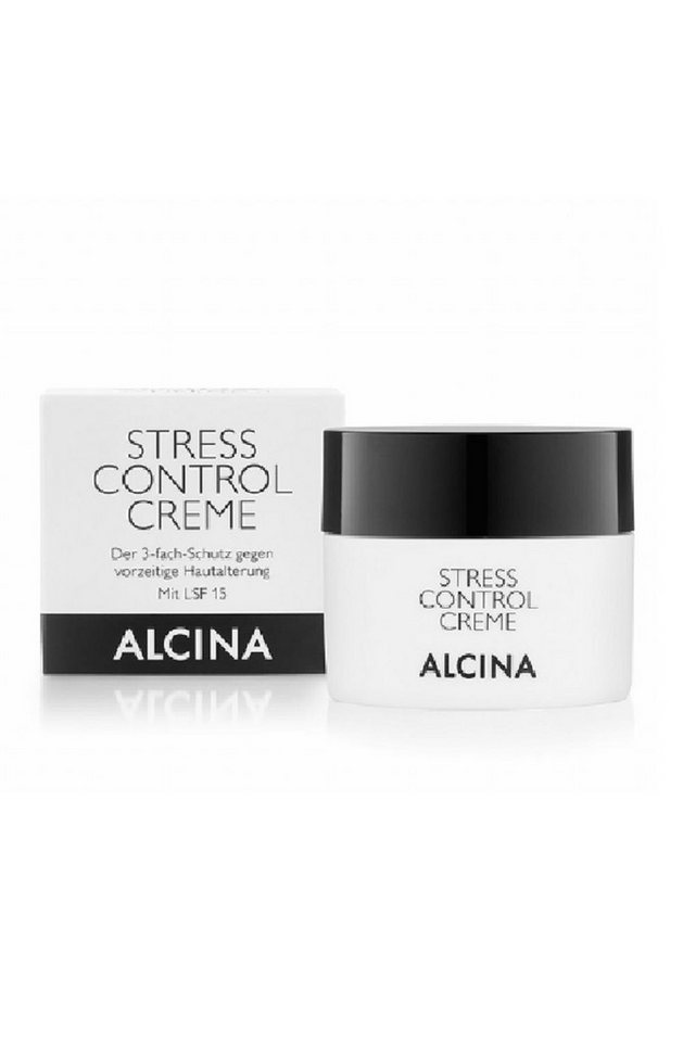 ALCINA Tagescreme ALCINA Stress Control Creme Gesichtscreme mit Lycopin 50 ml Packung, unterdrückt freie Radikale und beugt lichtbedingter Hautalterung vor von ALCINA
