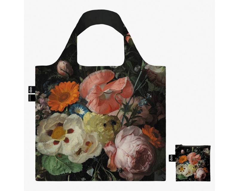 Tragetasche LOQI - Rachel Ruysch, Still Life with Flowers on a marble tabletop von OTTO