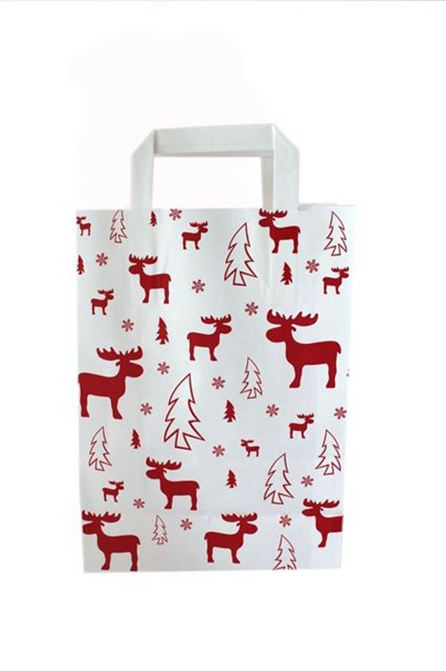 Tragetasche Papiertragetasche ELCH (98451-10, 10-tlg., Elch rot) von OTTO