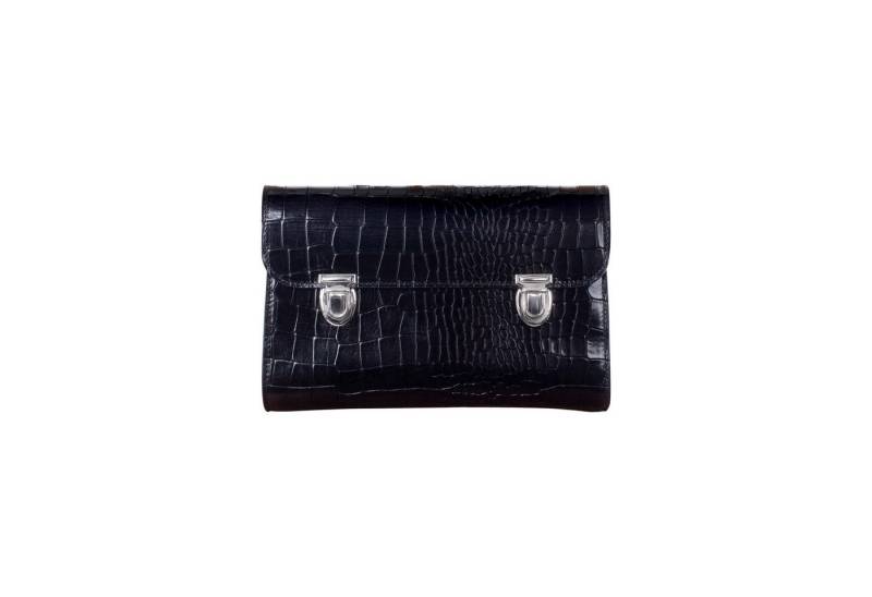 VOLKER LANG Umhängetasche CHARLOTTE, BO13 - Oberfläche: Smoothcroco - Farbe: smo-black von Volker Lang