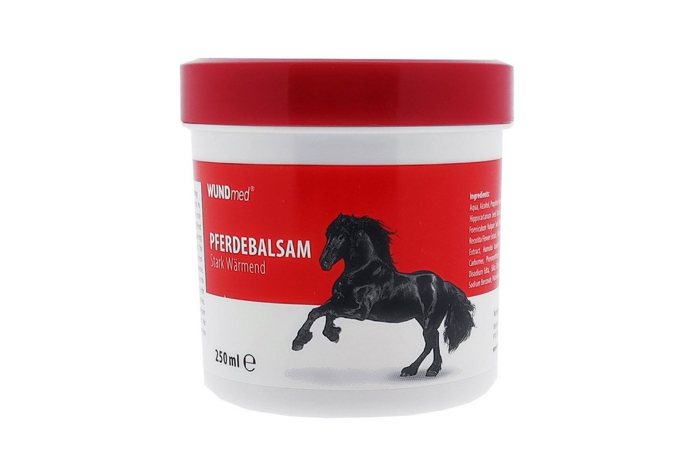 Wundmed Körperbalsam Pferdebalsam Stark Wärmend
250ml Dose, 1-tlg., Zieht schnell ein, entspannt Wundmed Körperbalsam Pferdebalsam Stark Wärmend
250ml Dose, 1-tlg., Zieht schnell ein, entspannt von Wundmed