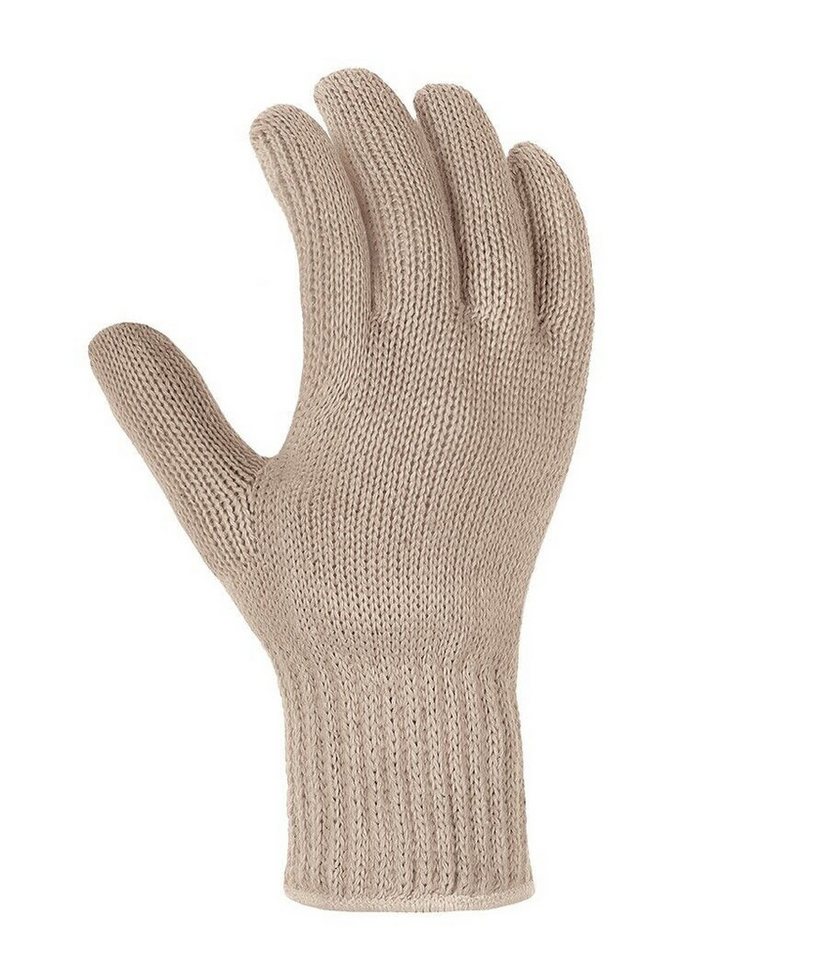 teXXor Strickhandschuhe Grobstrick-Handschuhe Baumwolle/Polyester weiß 1910 (Packung, 12-St., VPE= 12-300 Paar, Gr 7/9/11) Atmungsaktiv/elastisch von teXXor