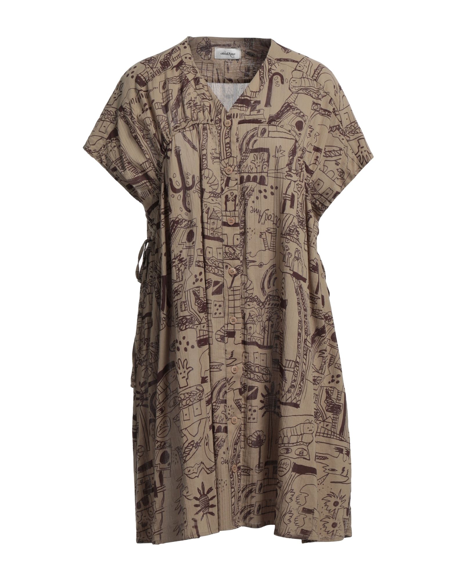 OTTOD'AME Mini-kleid Damen Khaki von OTTOD'AME