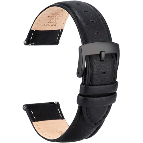 OTTOODY Leder Uhrenarmbänder 22mm 21mm 20mm 18mm 16mm Armband, Schnellverschluß Eleganten Leder Uhrenarmband für Damen Herren, Hochwertige Ersatz Leder Armband für Uhr & Smartwatch, Schwarze Schnalle OTTOODY Leder Uhrenarmbänder 22mm 21mm 20mm 18mm 16mm Armband, Schnellverschluß Eleganten Leder Uhrenarmband für Damen Herren, Hochwertige Ersatz Leder Armband für Uhr & Smartwatch, Schwarze Schnalle von OTTOODY